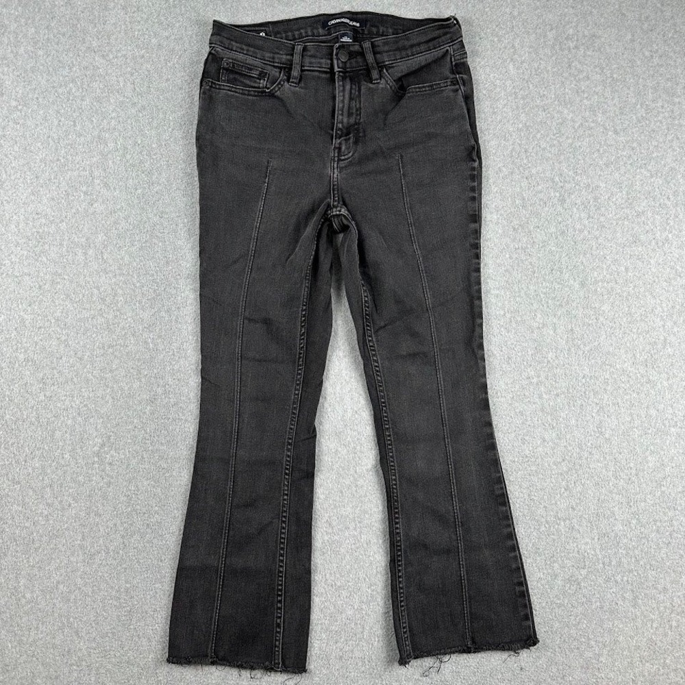Calvin Klein Womens Jeans Bootcut High Rise Kick Boot Jeans Black Size 28